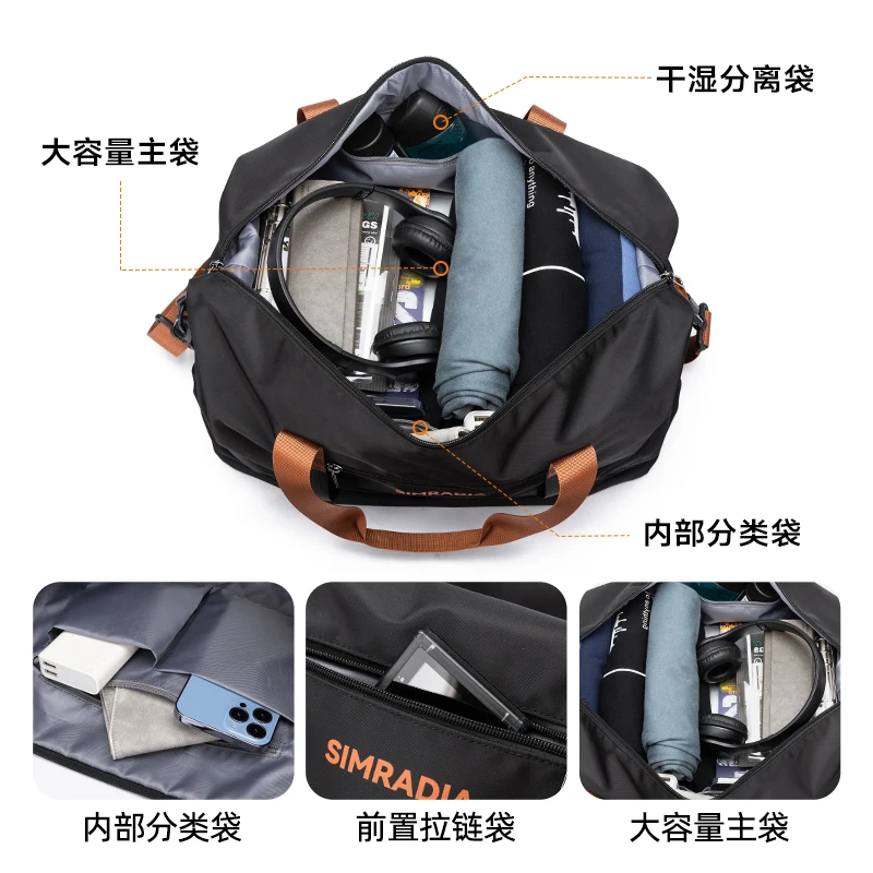 Oxford Travel Bags Waterproof Tote Traveling Luggage Bags for Women Large Capacity Multifunctional Travel Duffle Bags Handbag