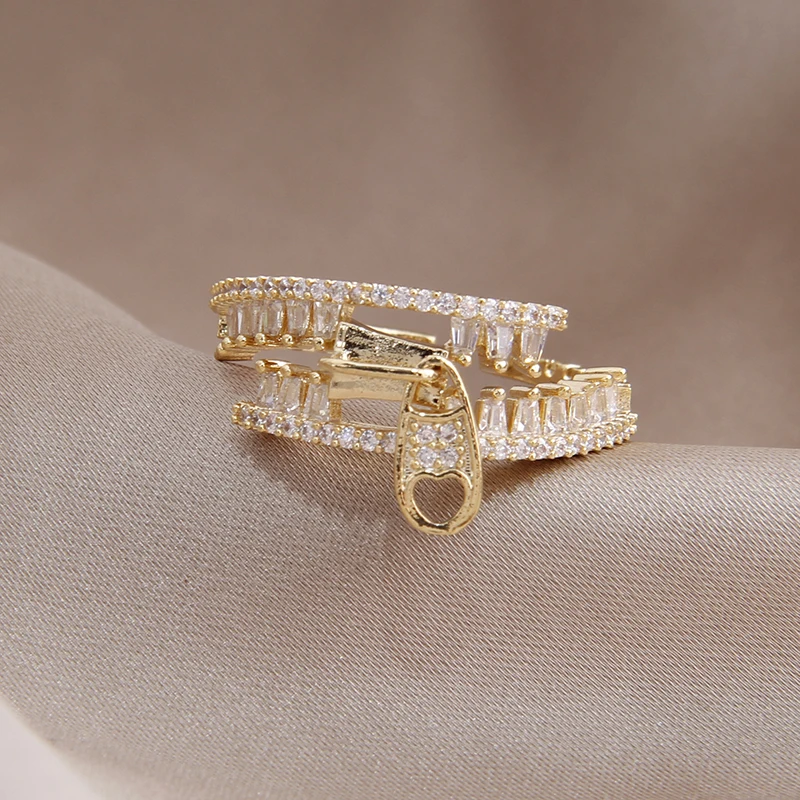 Изящные ювелирные изделия циркониевые уникальные геометрические Регулируемые