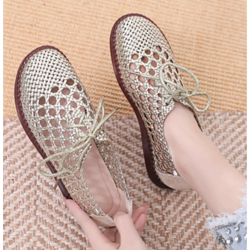 

New Arrival Casual Genuine Leather Women Loafers Moccasins Fashion Slip On Cow Tendon Soft Bottom Flats Shoes Female