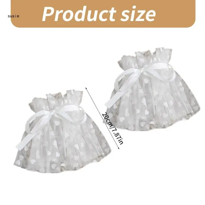 X7YA Девичник Свадебный Браслет Белый Тюль Подарок Невесте Душ Свадебная Ночь