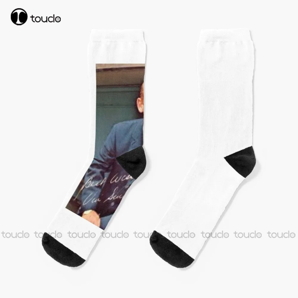 

Vin Scully носки забавные носки для мужчин 360 ° цифровая печать на заказ подарок на Рождество Новый год подарок креативные забавные носки Хэллоуин Новое искусство
