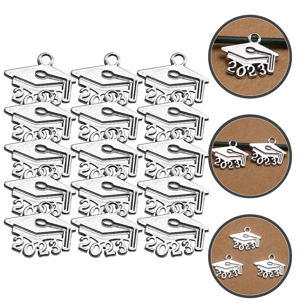 

100Pcs Graduation Hat Charms 2023 Charms Jewelry Making Pendants 2023 Graduation Party Favors