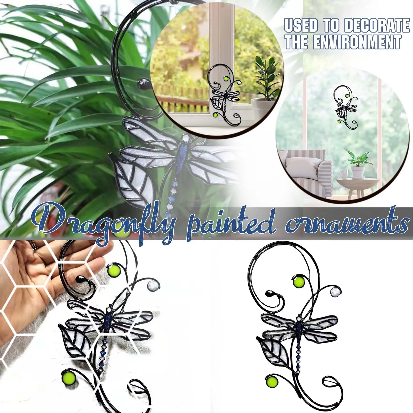 

Подвесное украшение для домашнего стекла, витражное стекло, Ловец Солнца, украшение для окон с драконом