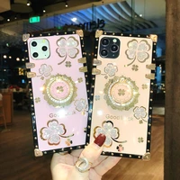 luxury lucky flowers ring diamond phone case for redmi note 10 pro 9 pro max 9s 8pro note 10 8 9a 9c mi 11 pro lite poco x3 nfc