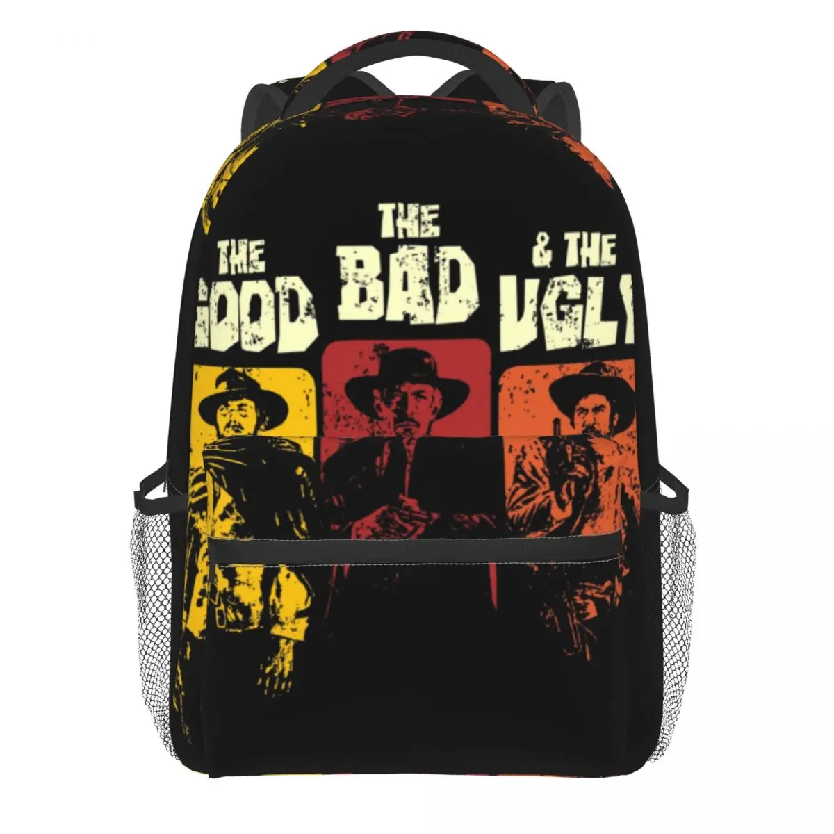 

The Good The Bad The Ugly Backpack Clint Eastwood Outdoor Style Backpacks Student Unisex Large High School Bags Kawaii Rucksack