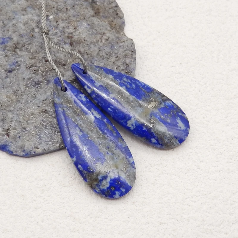 Серьги-капли из натурального камня для женщин массивные серьги ручной работы