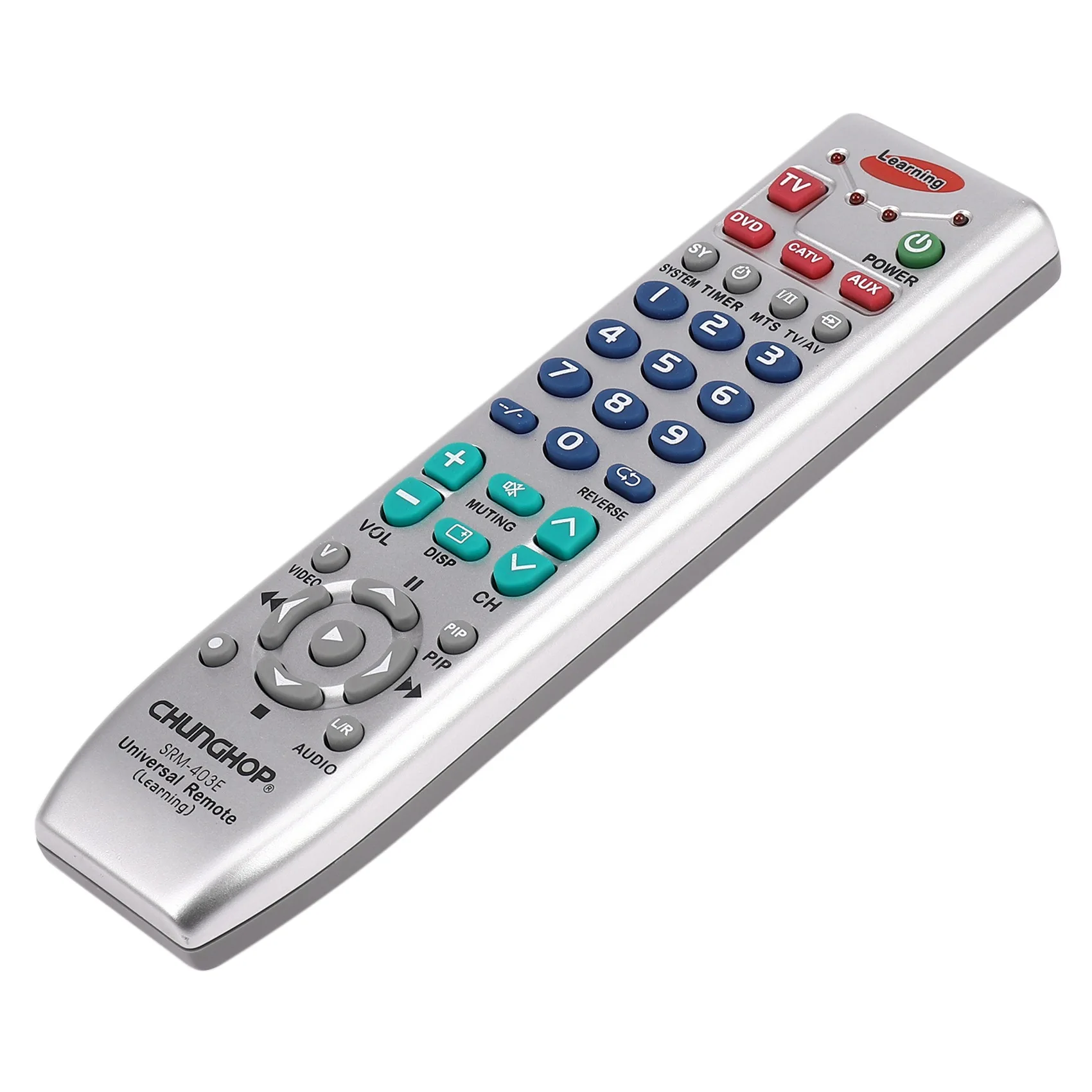 Chunghop Srm-403E универсальный пульт дистанционного управления ler Smart Learning Remote Control для Tv/Sat/Dvd/Cbl/Dvb-T/Aux