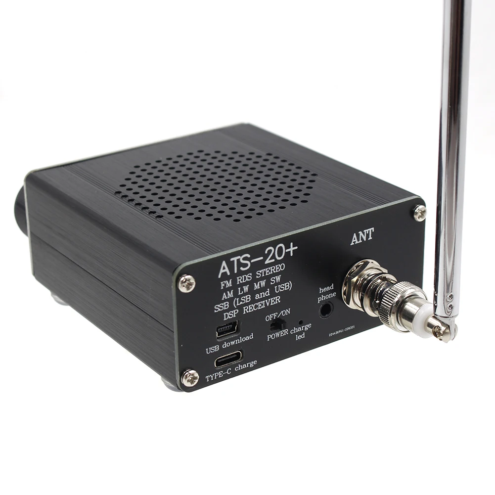 

ATS-20+ PLUS SI4732 All Band Radio FM AM (MW And SW) And SSB (LSB And USB) With Antenna And Type-C Charging Data Cable
