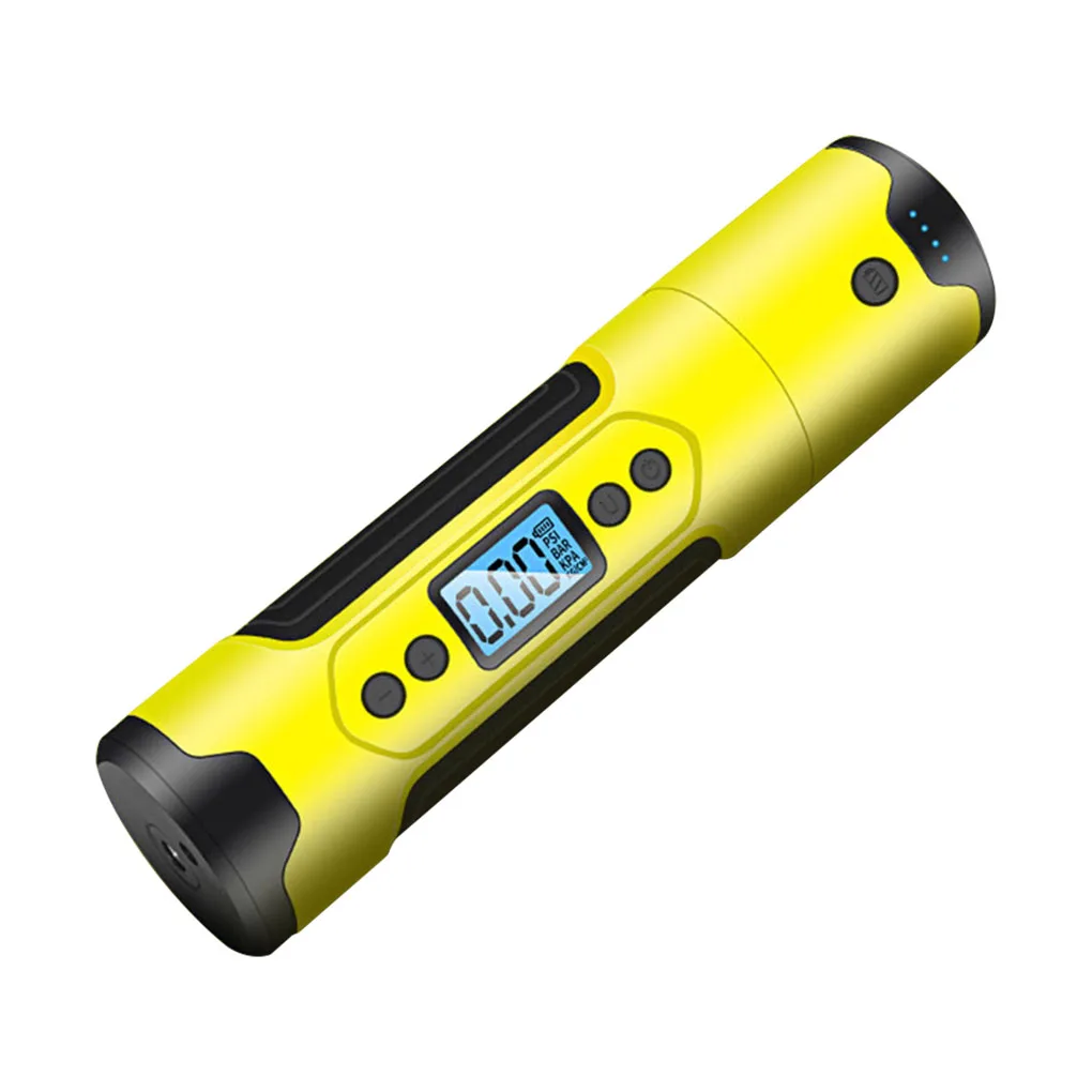 

Portable Electric Tire Inflator LCD Display USB Rechargeable Bike Tire Basketball Air Pump, White