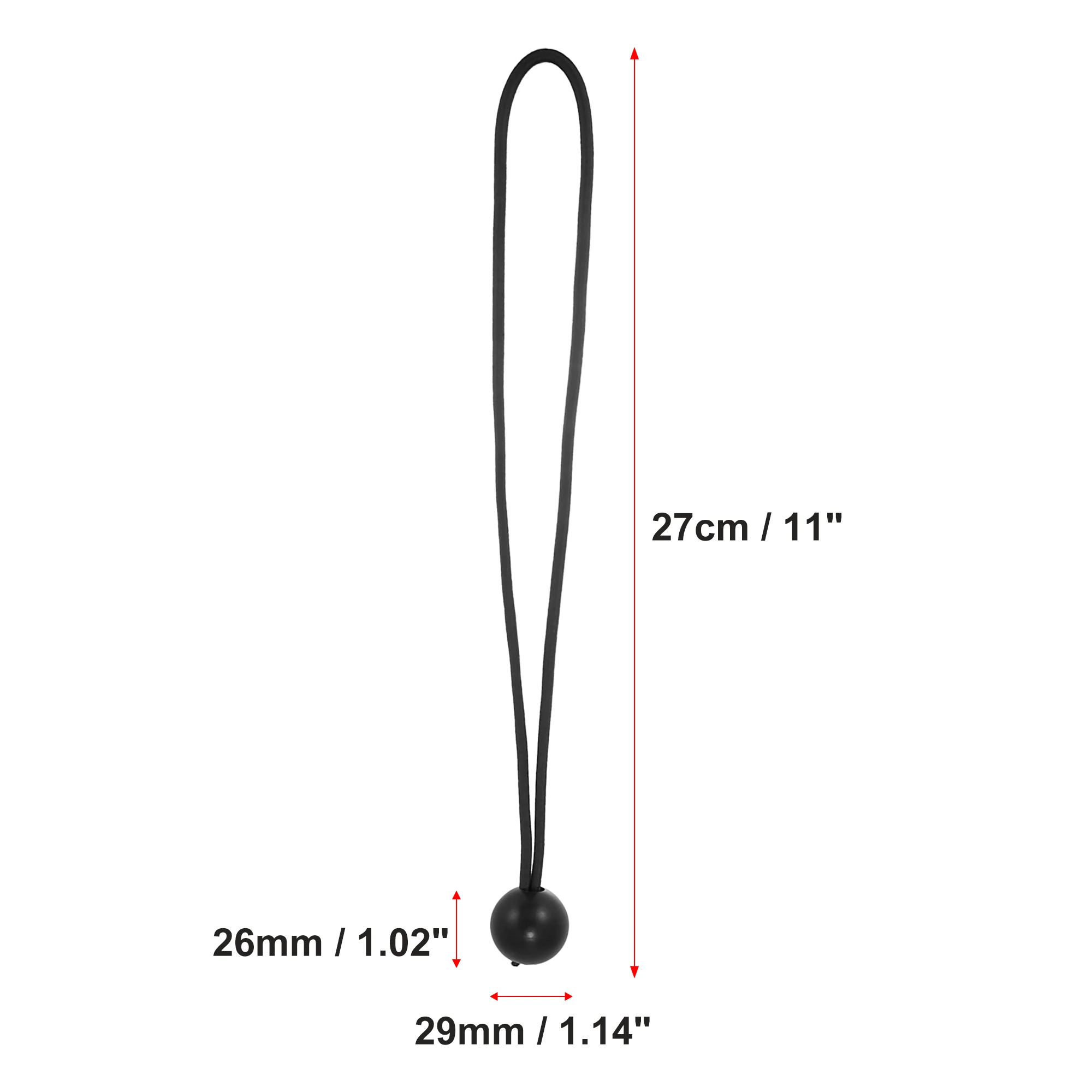 Uxcell 30/50Pcs 15/25/27cm Length Bungees Ball Fixing Tie Rope Elastic Luggage Straps Cords For Car Motorcycle Bike ATV UTV | Автомобили и