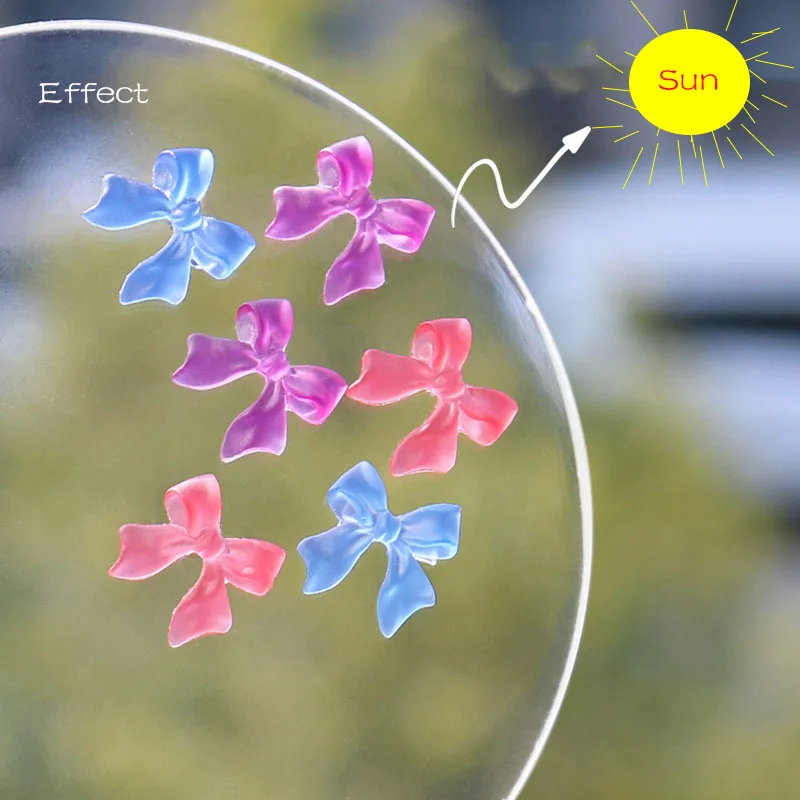 

20pcs/Lots Photosensitive Color Changing Butterfly Nail Charms Ice Penetration Nail Art Decorations For Craft
