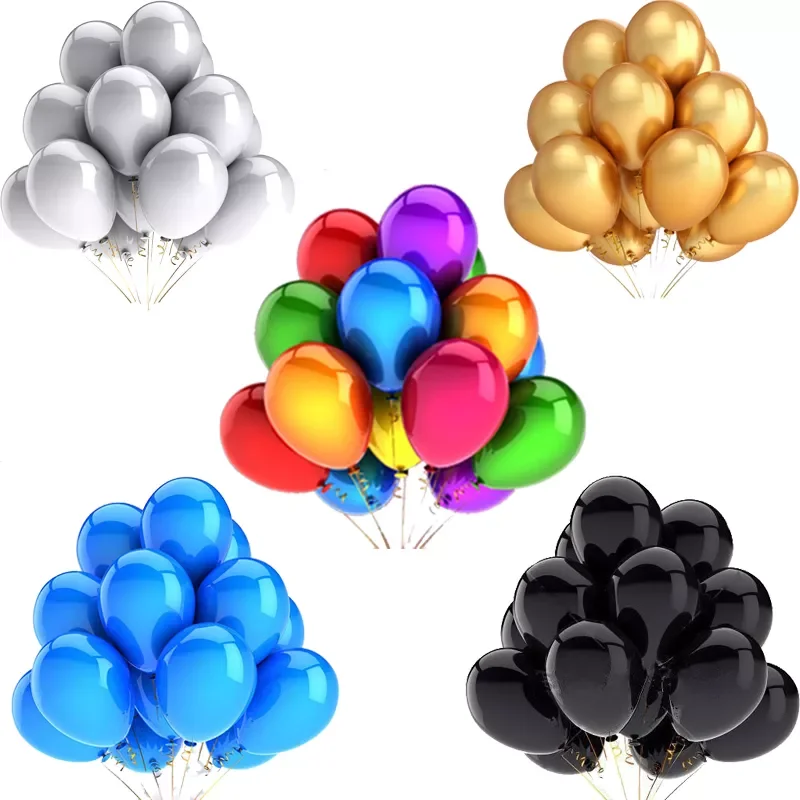 

Hot 10/20/30pcs 10/12 inch Glossy Pearl Latex Balloons Wedding Birthday Party Decoration Inflatable Colorful Ballon Kids Toys Gl