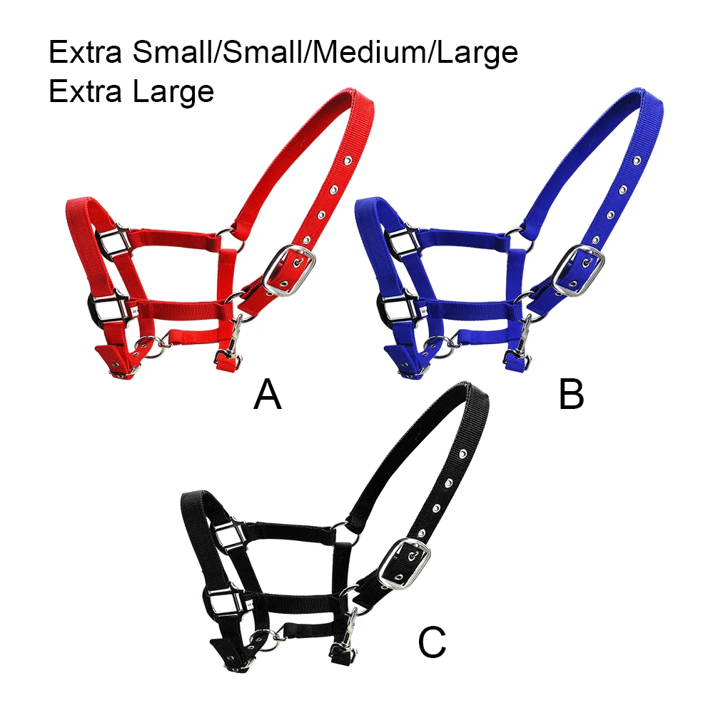 

Padded Halter Pony Bridle Head Collar Zinc Alloy Great Resilience Protection Handily Wear Horse Supplies Rustproof