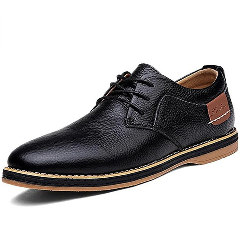 

Brand Men's Casual Shoes Leather Men Business Men's Oxford Shoes Breathable Roman Men Dress Shoes Luxury Moccasins Loafers 39-48