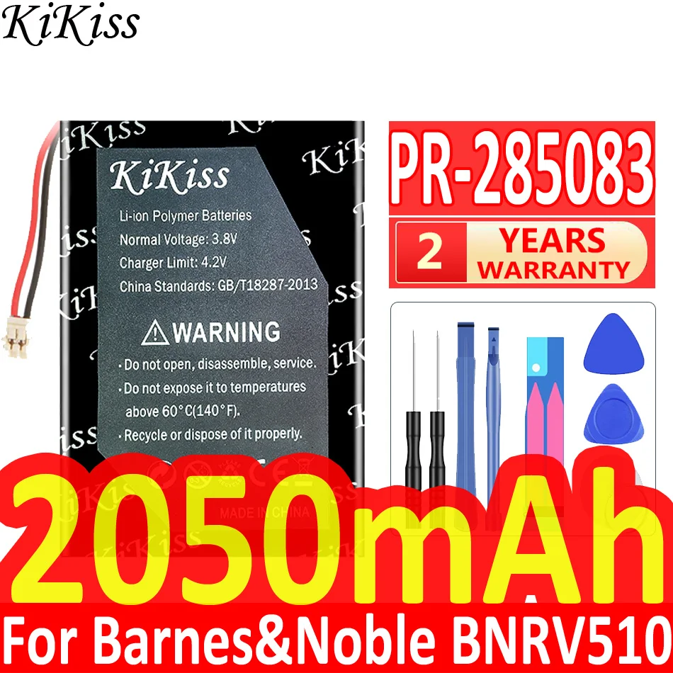 

KiKiss Battery For Barnes & Noble BNRV510 Nook Glowlight Plus 2015 Kobo Glo HD H2O 2050mAh Batteries + Free Tools