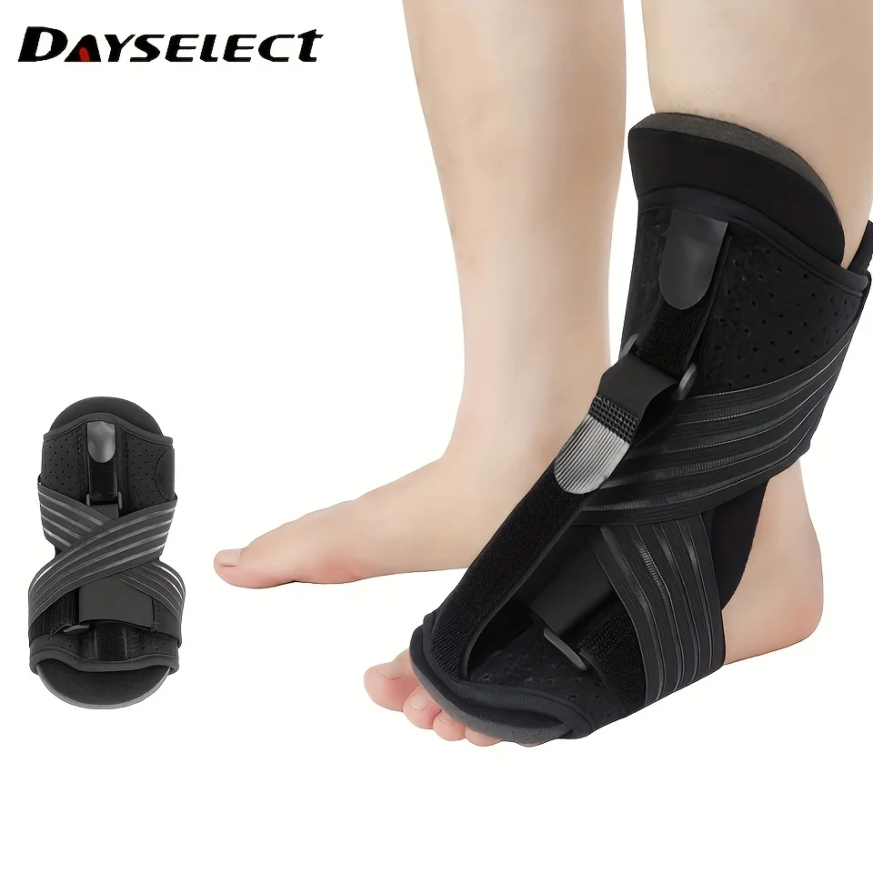 Регулируемая ночная шина для подошвенного фасциита с поддержкой свода стопы