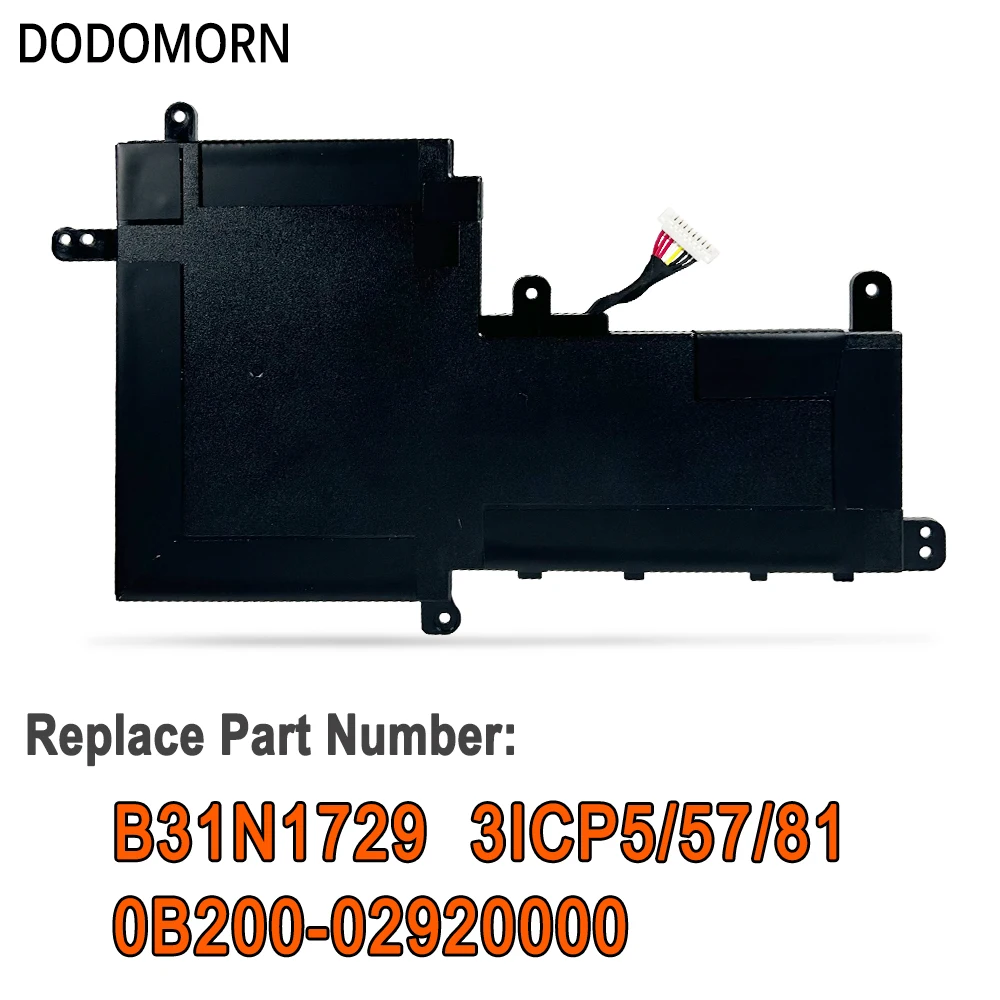 DODOMORN B31N1729 для ASUS VivoBook S15 S530 S530FA S530FN S530UA S530UF S530UN K530FN X530FN S5300F S5300U Аккумулятор