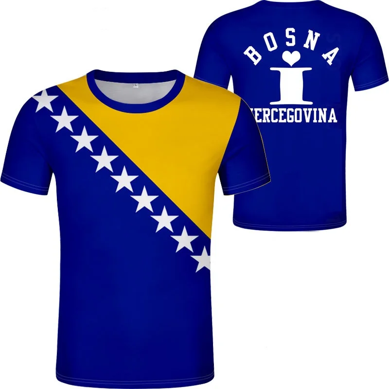 

Bósnia e herzegovina t camisa país camiseta foto logotipo croata roupas de impressão não desvanece-se não rachado tshirt camisa