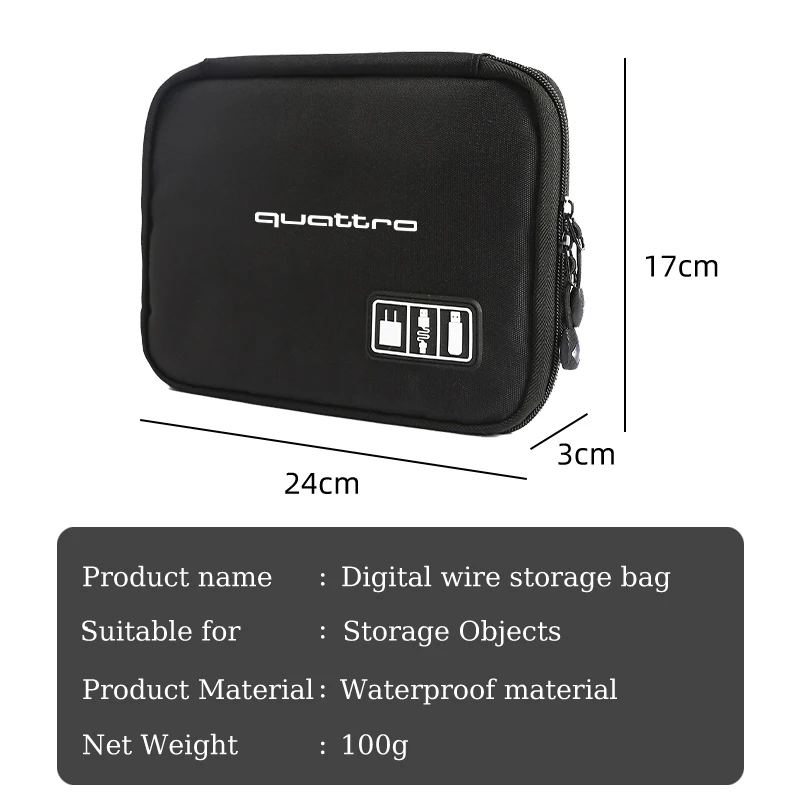 Дорожный органайзер для кабелей зарядное устройство цифровой USB-кабель зарядки