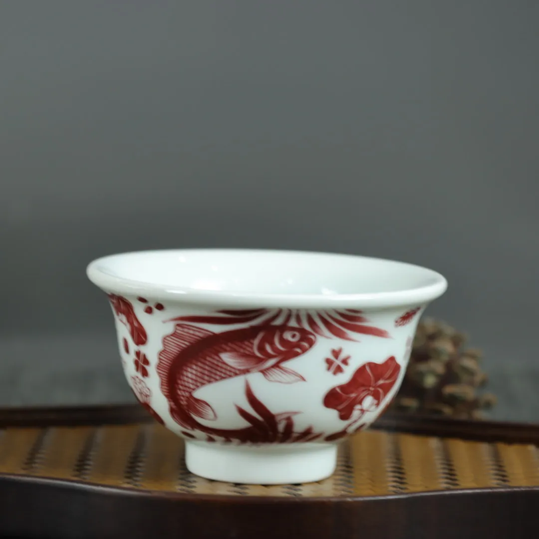 Бутылка под давлением чайный сервиз чашка глазурованная красная Цзиндэчжэнь