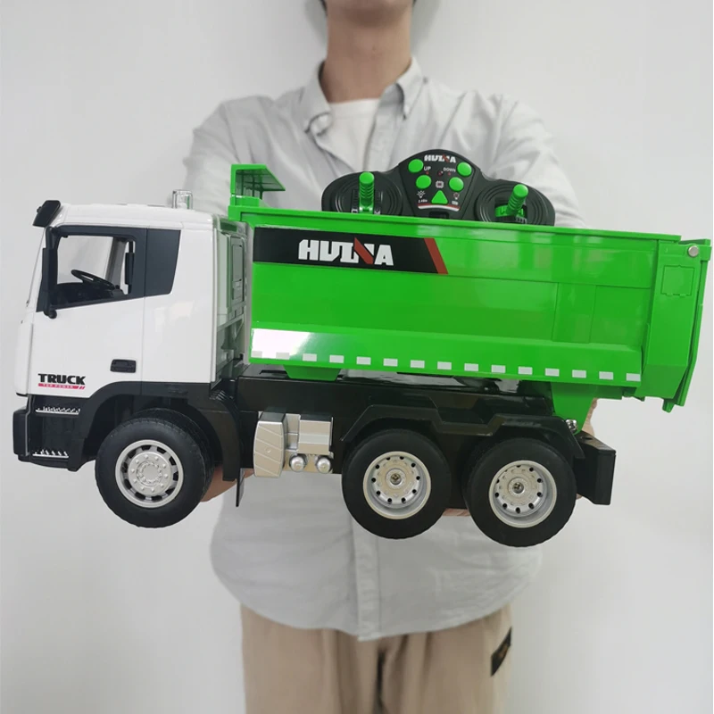 Enlarge Toys Model Dumper Engineering For Remote Tractor Car Boys Vehicle Excavator Kids 1556 Controlled 1/18 Gifts Truck