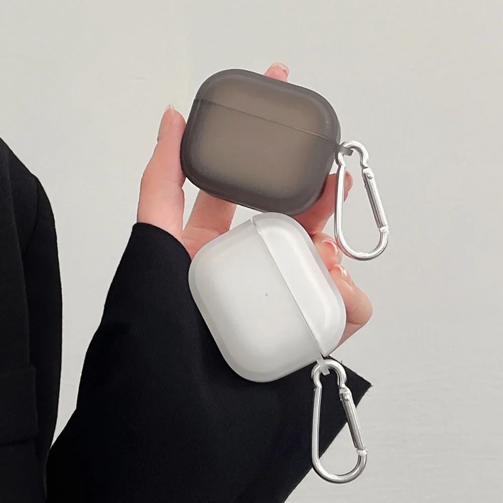 Матовый Прозрачный чехол для наушников Apple AirPods 1 2 3 Pro прозрачный ключей Air Pods AirPod