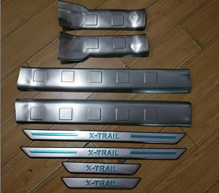 

Stainless Steel Internal external Scuff Plate/Door Sill Door Sill for Nissan X-Trail X Trail T31 2008-2013 Car Styling