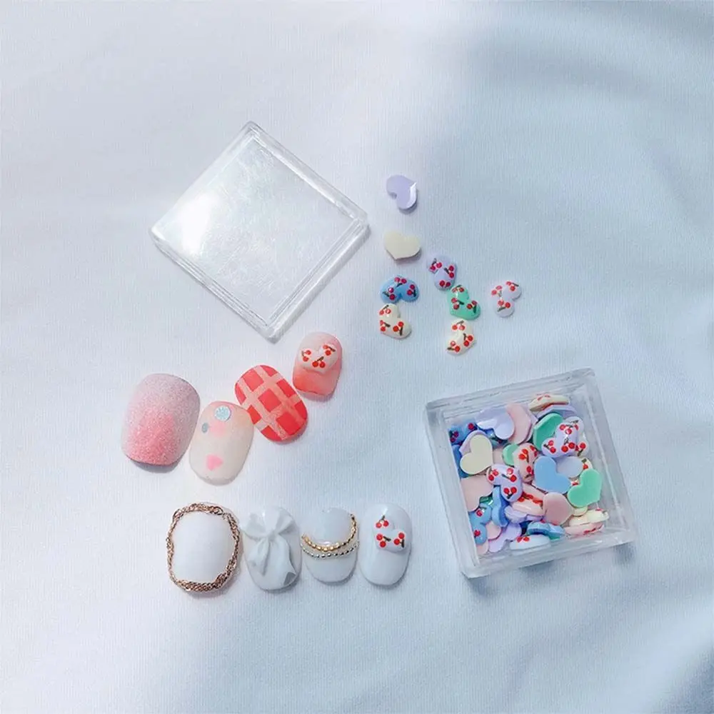

Style Exquisite Peach Heart Cherry DIY Nail Art Ornament Love Nail Art Jewelry 3D Nail Art Decoration Manicure Accessories