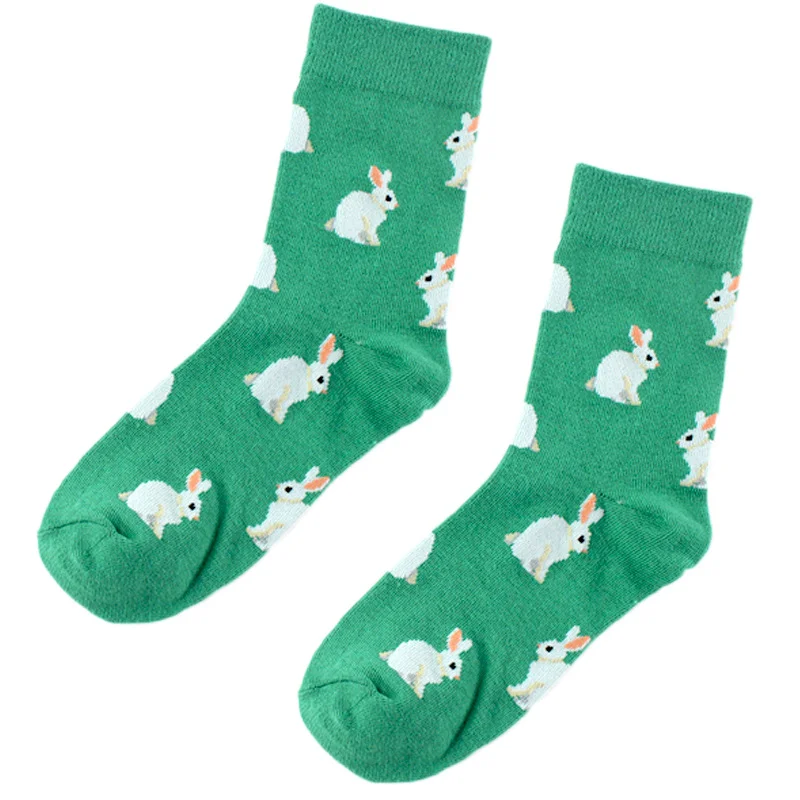 2022 Alpaca Elephant Fox Rabbit Animal socks Cotton Casual Socks Warm Women Streetwear Cute Funny Socks Happy Long Calcetines