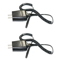 2x power cord for braun shaver series 7 3 5 s3 charger for braun electric razor 190199 replacement 12v adapter us plug