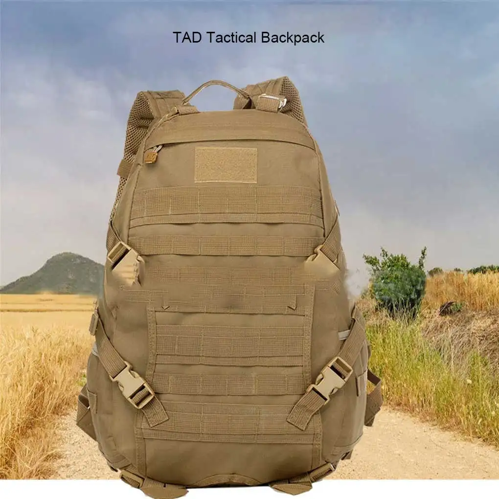 

Men Backpack Outdoor Convenient High Capacity Rucksack Wearable Knapsack Bags Hiking Hunting Mountaineering Commuting Khaki