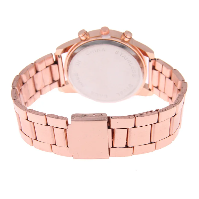 Женские часы Женева Классические со стразами модные золотые Reloj Mujer Montre Femme