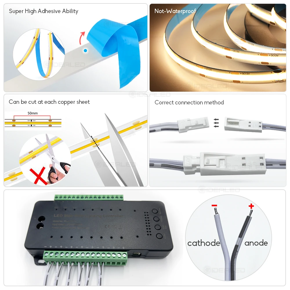 Цена Светодиодный светильник для лестницы с датчиком движения, 16-ходовой контроллер с регулировкой яркости, внутренний фонарь датчик движения д...