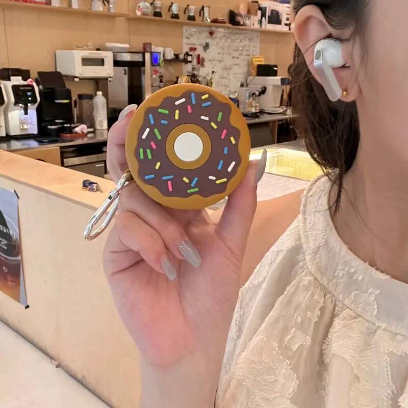 Фото Чехол для наушников Samsung Buds 4 Pro/3 Pro/3 FE, модный чехол-коробка в форме пончика для Galaxy Buds Core/FE/Buds Pro/Live/Buds2/Pro №2