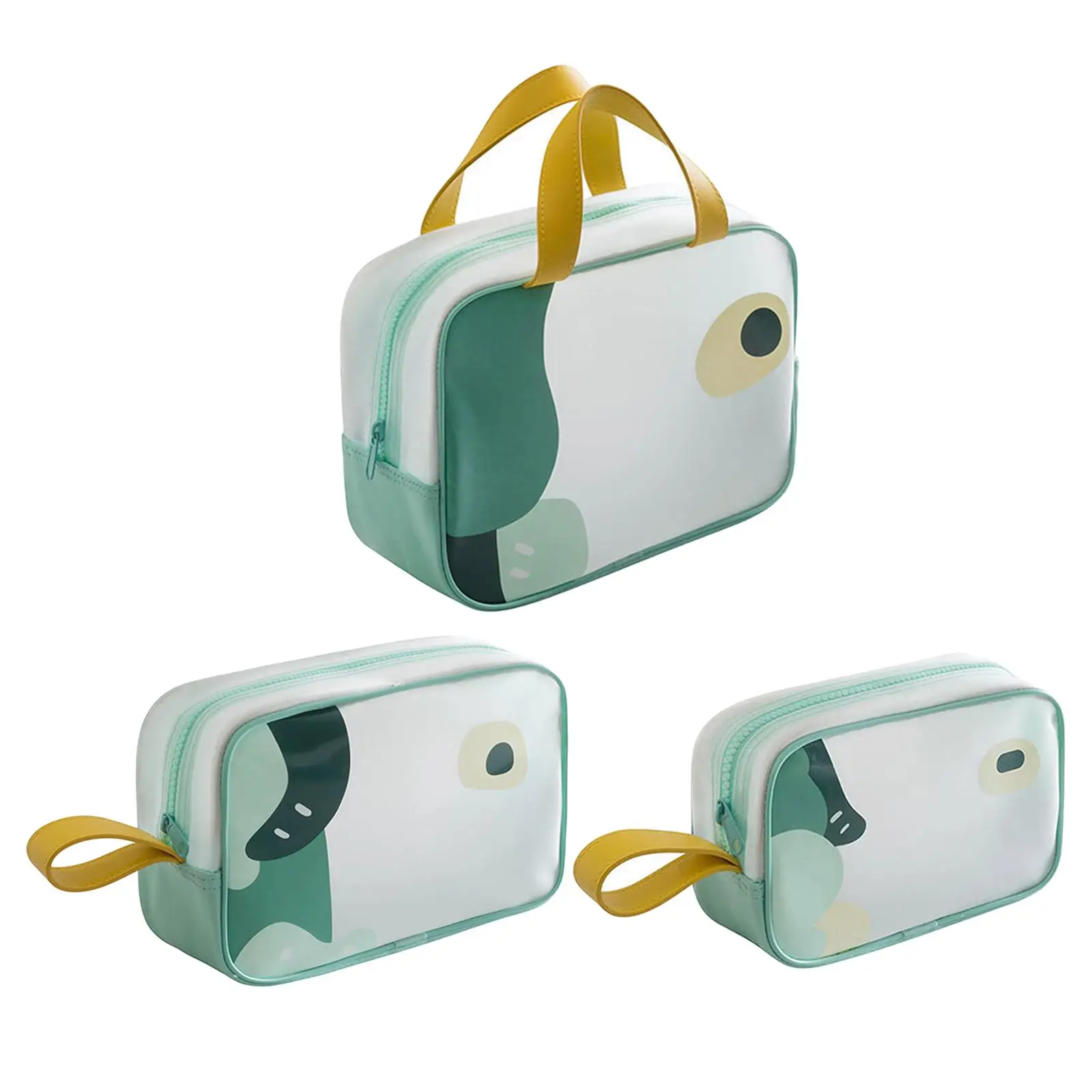 

Transparent Cosmetic Bag with Handle Female Women Girls Gifts Handbag Portable Makeup Case Wash Toiletry Bag for Travel Home Gym