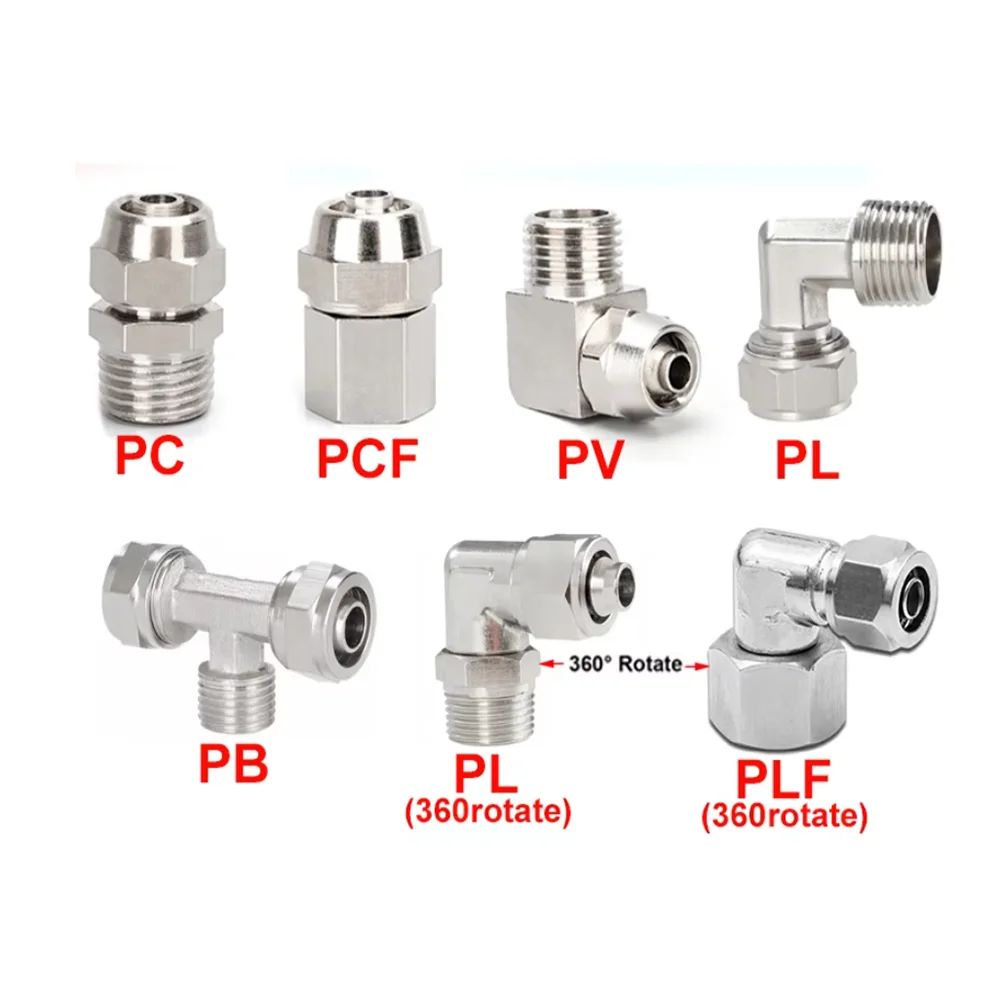 Пневматический медный быстроразъемный пневматический шланг наружная резьба к