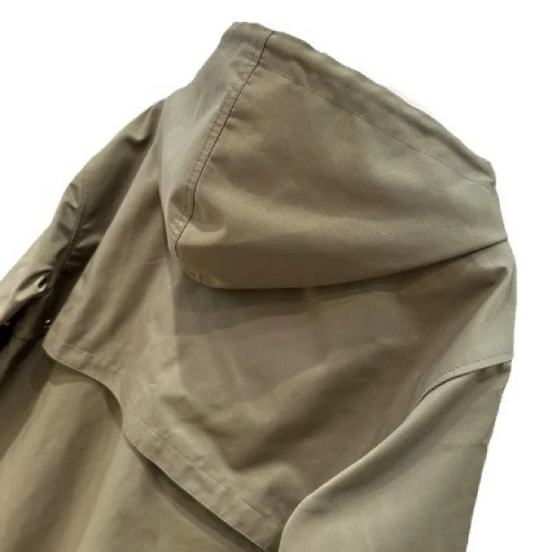 2024 осенняя модная длинная ветровка с капюшоном женская одежда элегантная