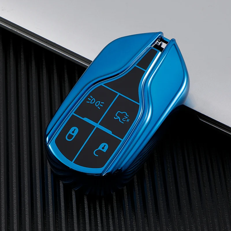 

Чехол для автомобильного ключа с дистанционным управлением из ТПУ, чехол с полным покрытием, держатель для Maserati Levante ghiали, Quattroporte GT, Granturism, GranCabrio, аксессуары