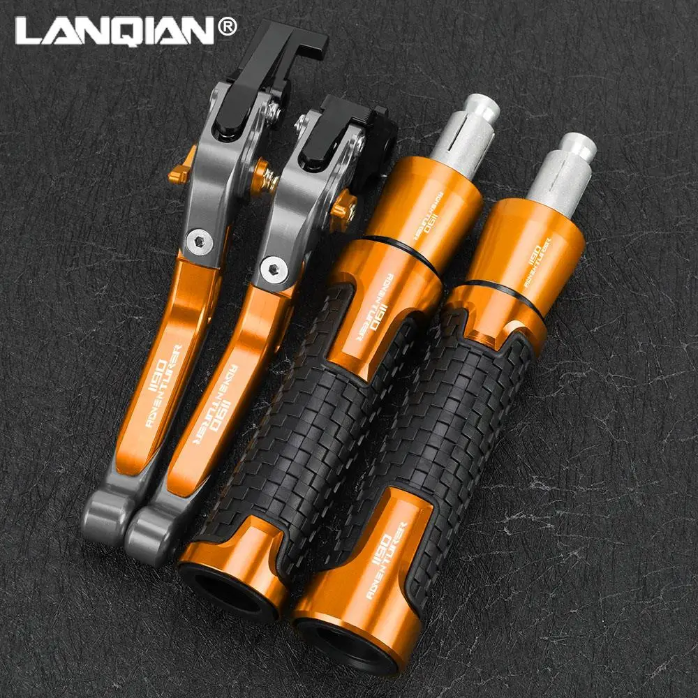 

Motorcycle Aluminum Extendable Brake Clutch Levers Handlebar Hand Grips ends For 1190 Adventure R 1190 Adv 2013 2014 2015 2016