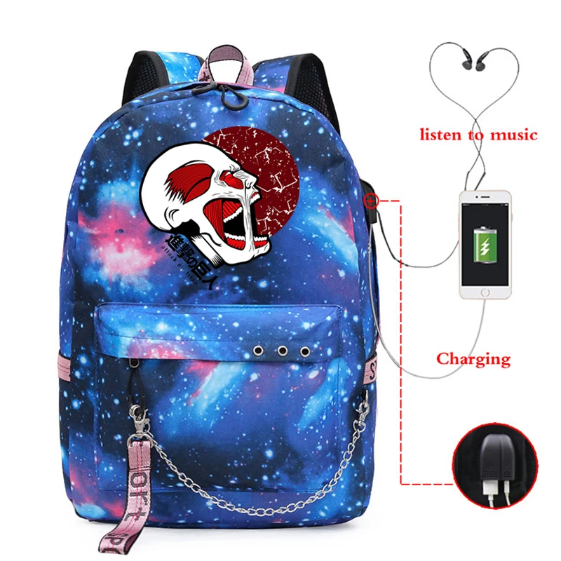 

Attack on Titan Bagpack Travel Women Men Cartoon Reiner Braun Bakcpack Kids Daily School Bags Attack on Titan Unisex Anime Bag