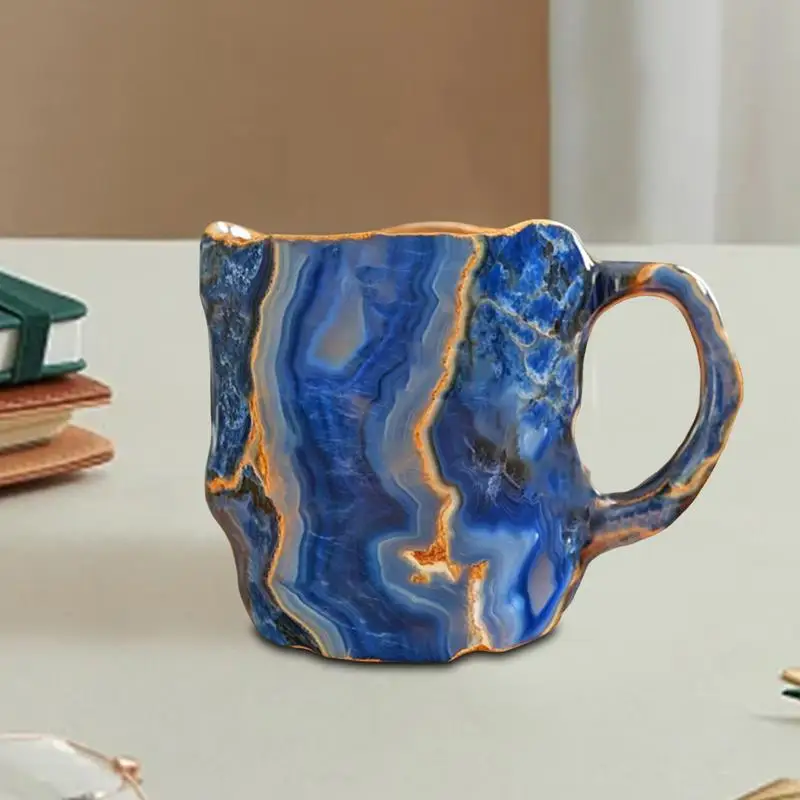 400 мл минеральная хрустальная кружка смоляные хрустальные кружки с ручками