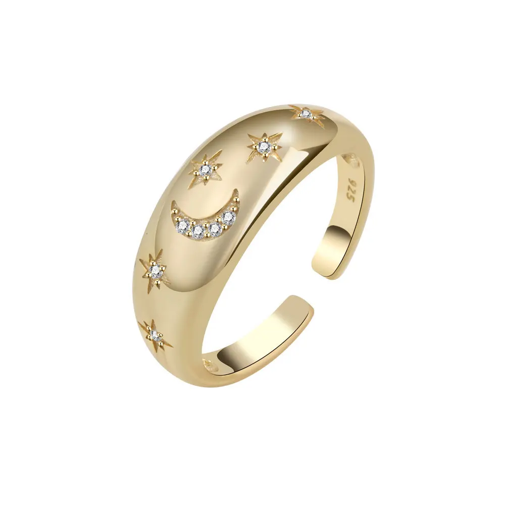 

Elegant Women'S Clear Cubic Zirconia Stars Delicate Ring Fade Jewelry Accessory Delicate Women'S Birthday Gift