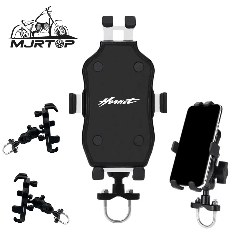 

Motorcycle CNC Handlebar Mobile Phone Bracket GPS Stand Holder For HONDA HORNET 600 900 Hornet CB600 CB519 CBR600 CBR With LOGO