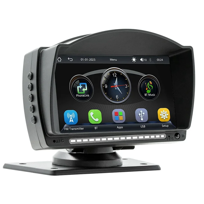 4 7-дюймовый автомобильный сенсорный IPS-экран беспроводной CarPlay Android Auto