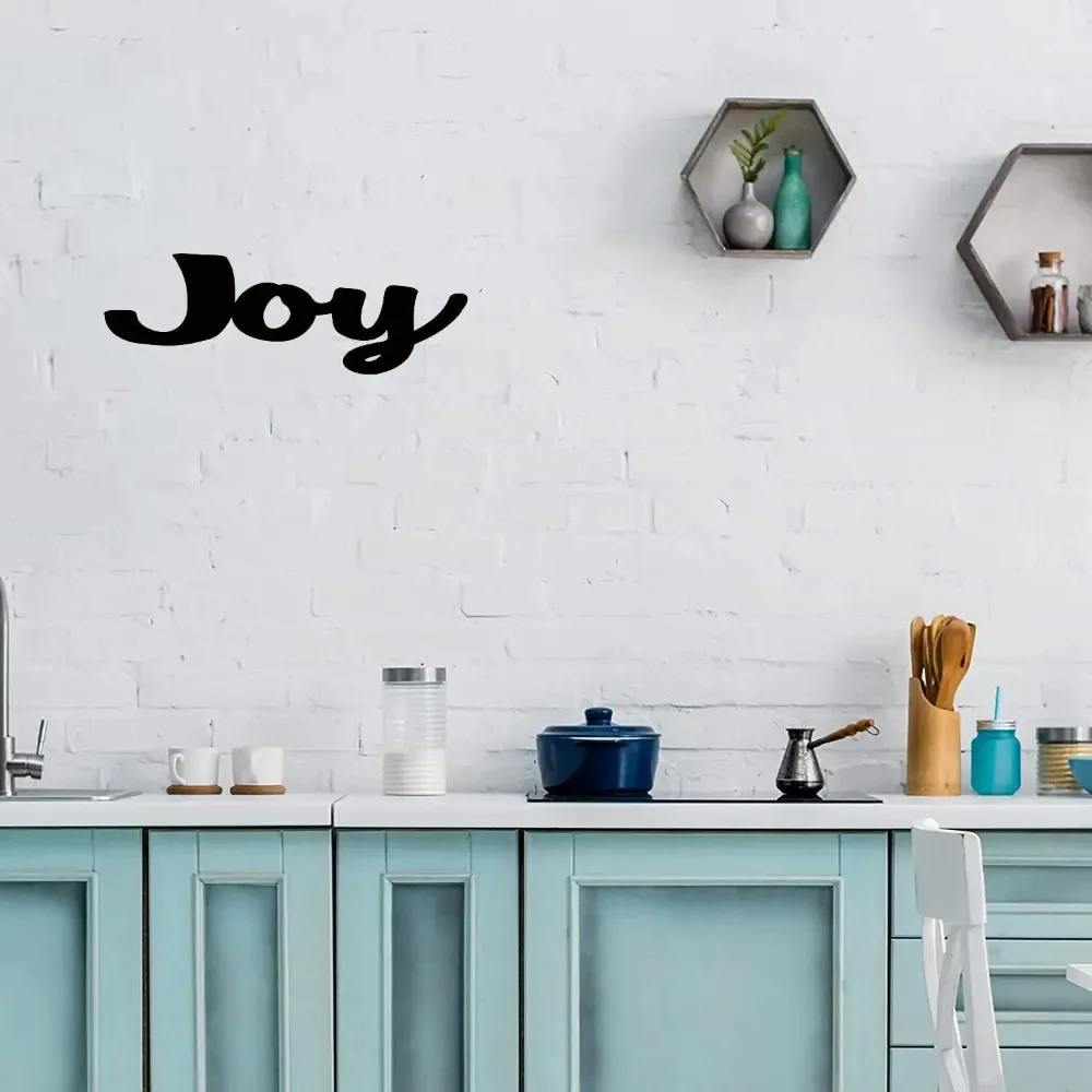 Металлическое Украшение На Стену Joy Word Элегантно Изготовленное Железное
