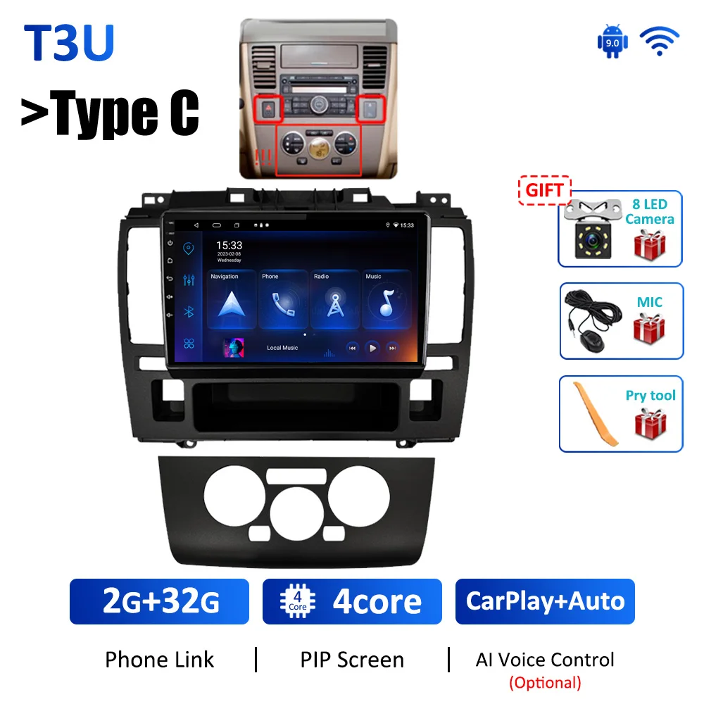 

Автомагнитола 8 + 128G DSP Android 10 для Nissan Tiida C11 2004 - 2013 CarPlay Navi GPS мультимедийный видеоплеер Стерео DVD No 2din HU