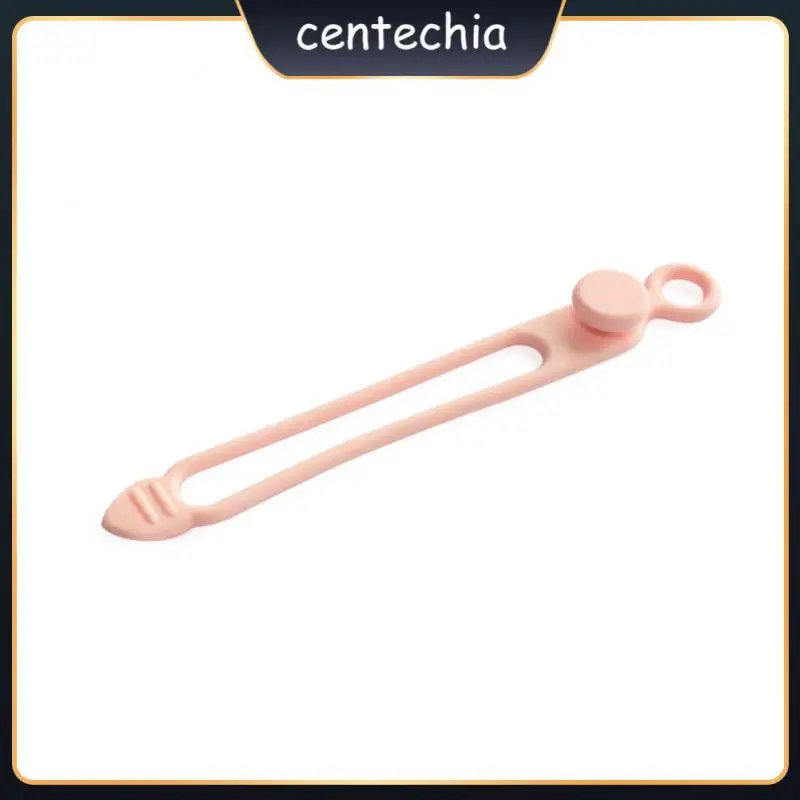 

Reusable Silicone Cable Straps Usb Cable Earphone Fixing Strap Portable In Home Office School Desktop Sorting Multi-functional