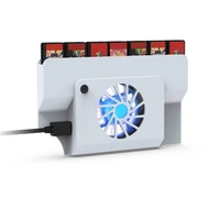 host based cooling fan heat radiator external cooler led dock cooler equipped with game card slot for switch oled