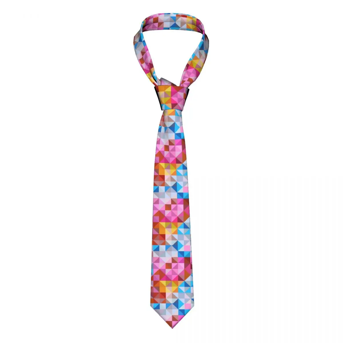 

Colorful Geometry Tie Triangle Ombre Print Formal 8CM Neck Ties For Men Accessories Shirt Pattern Cravat