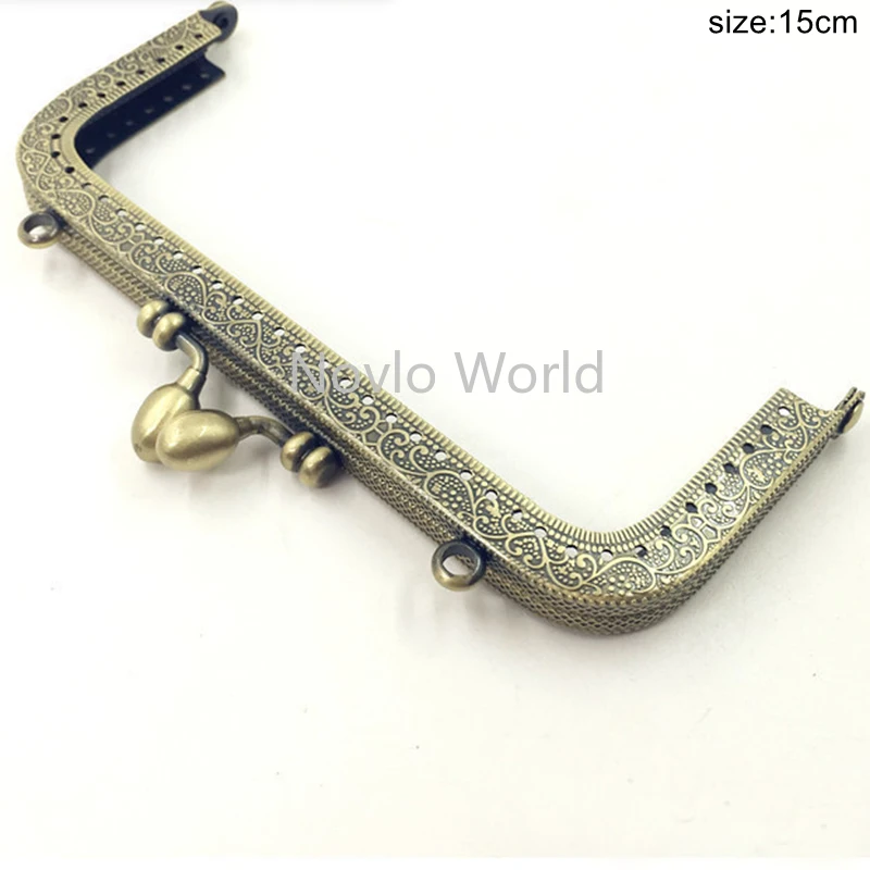 10pcs 8.5/10.5/12.5/15/16/18/20cm Metal Frame Purse Handle Coins Bags Metal Kiss Clasp Lock Frame Accessories For Bag
